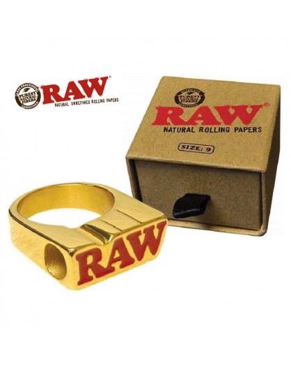 Raw Ring 24k Gold Sygnet na jointa..