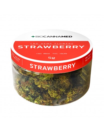 CBD HEMP STRAWBERRY SUSZ Z KWIATÓW KONOPI 2 ..